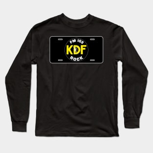 103.3 KDF Rock Nashville License Plate Long Sleeve T-Shirt